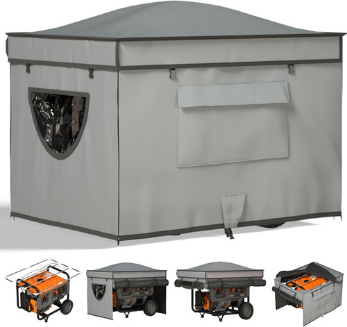 Generator tent with - with, bracket